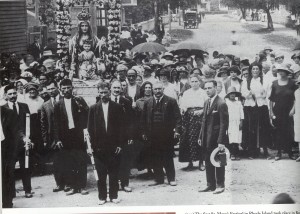 1913 the first St. Mary's Church Procession